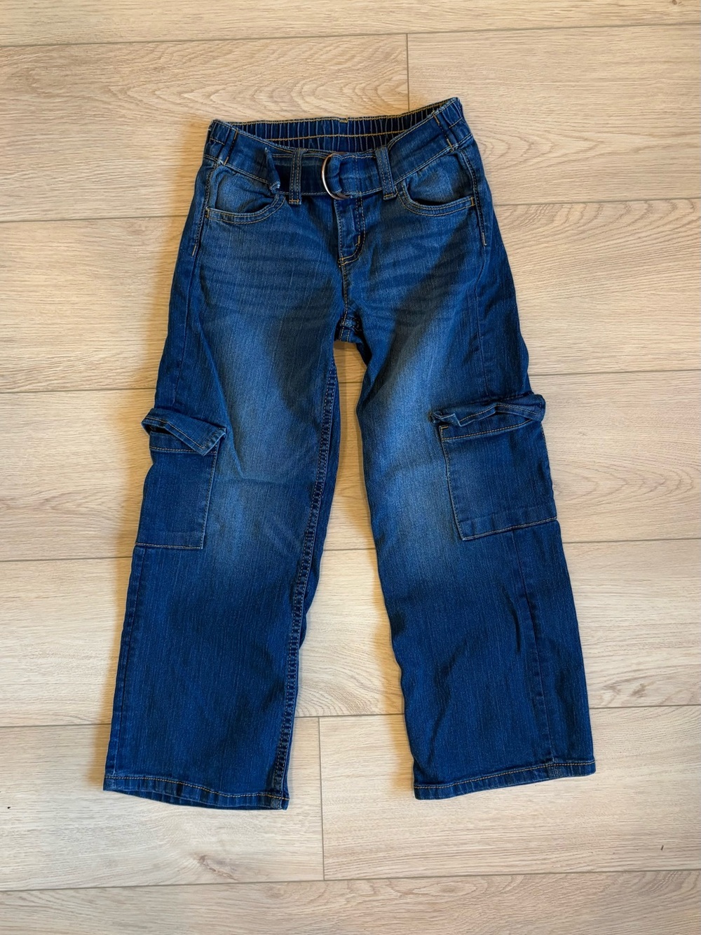 Justice Dark Blue Girl’s Cargo Jeans